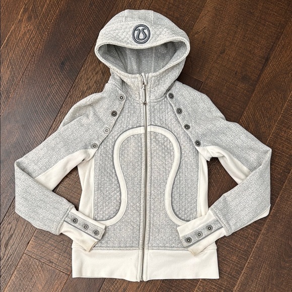 Lululemon Rare Special Edition Scuba Hoodie in Ghost Herringbone - Picture 2 of 11